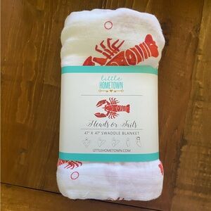 Little Hometown Lobster Swaddle Blanket